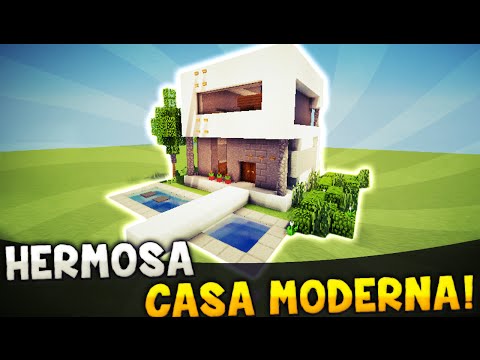 Youtube Minecraft Como Hacer Una Hermosa Casa Moderna Facil Y