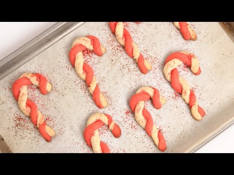 Candy Cane Cookies Recipe - Laura Vitale - Laura in the Kitchen Episode 851 - UCNbngWUqL2eqRw12yAwcICg