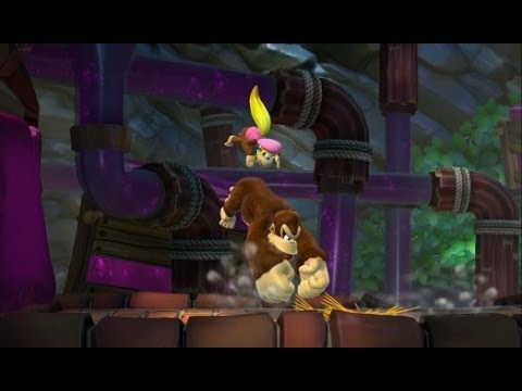 Donkey Kong Country Tropical Freeze 100% Walkthrough - World 5-5 & 5-6 (KONG, Puzzle Pieces) - UCg_j7kndWLFZEg4yCqUWPCA