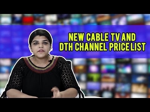Video - New Cable TV and DTH channel price list for India