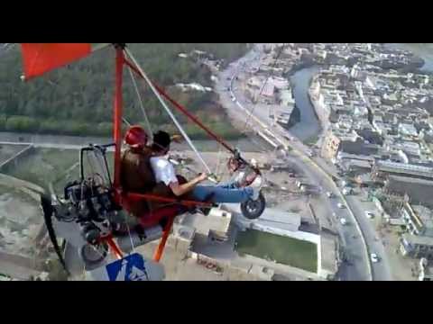 Microlight Trike flying at Peshawar Pakistan