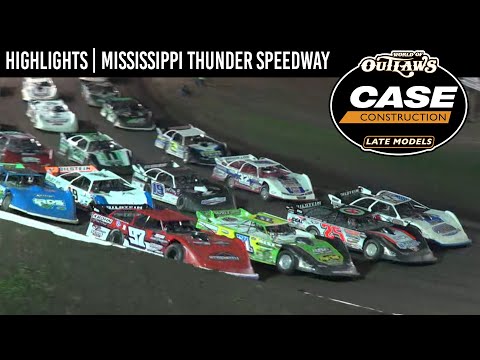 World of Outlaws CASE Late Models at Mississippi Thunder Speedway May 6, 2022 | HIGHLIGHTS - dirt track racing video image