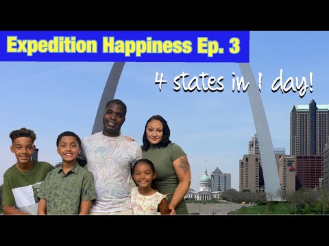 Expedition Happiness: 4 States in 1 day | Saint Louis Arch | PCS to JBLM
