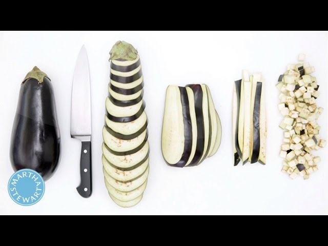 How to Cut an Eggplant
