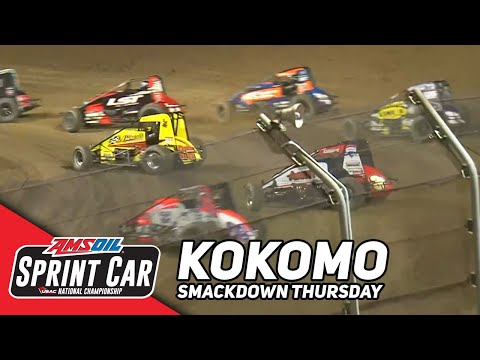 Thursday Prelim Highlights | 2023 USAC Sprint Car Smackdown at Kokomo Speedway - dirt track racing video image