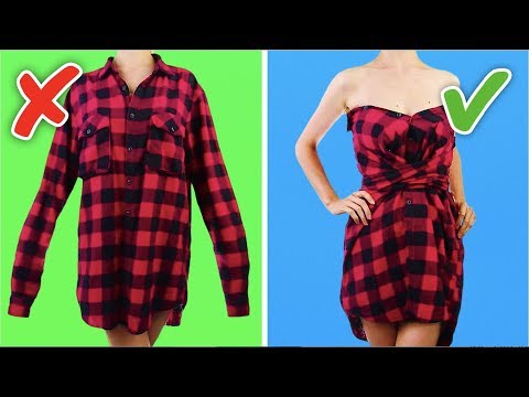 33 COOL AND SIMPLE CLOTHING LIFE HACKS AND CRAFTS - UC295-Dw_tDNtZXFeAPAW6Aw