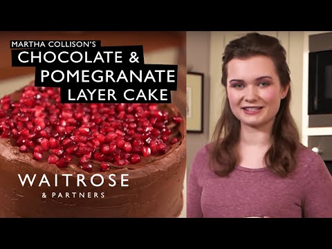 Martha's Chocolate and Pomegranate Layer Cake | Waitrose - UCFNJOpACpCFRH_Fm_66L3iw