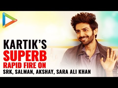 Video - WATCH - Kartik Aaryan RAPID FIRE on Shahrukh, Salman, Akshay, SARA ALI KHAN & More #Bollywood #Q&A #Special