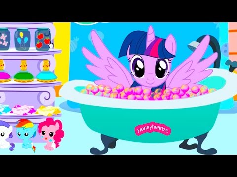 Twilight Sparkle Bubble Bath + Jumping - Let's Play Online Horse Games - Honeyheartsc - UCIX3yM9t4sCewZS9XsqJb9Q
