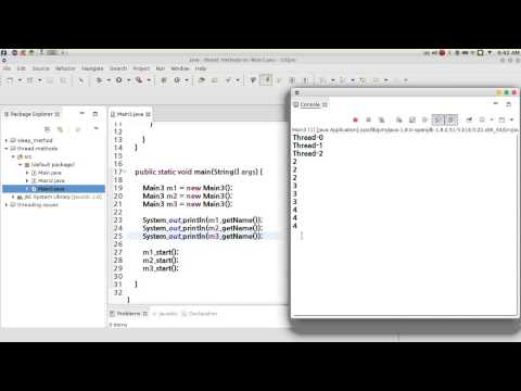 124 Java advanced Multithreading get setName method دالة الحصول
