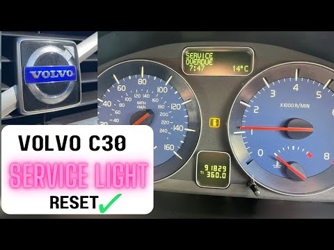 ¿Cómo reiniciar el servicio en el Volvo C30?
