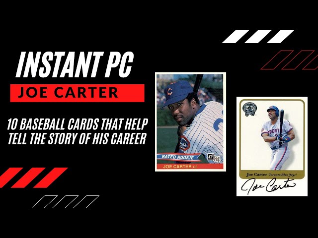 The Joe Carter Baseball Card is a Must-Have for Collectors