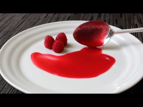 Fresh Raspberry Sauce Recipe - How to Make Fresh Raspberry Coulis - Valentine's Day Special - UCRIZtPl9nb9RiXc9btSTQNw