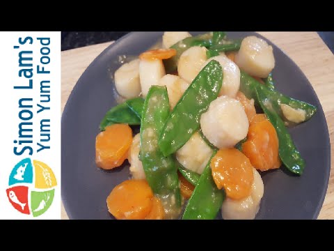 How To Make Stir Fried Scallops in a Garlic Sauce  | Simon Lam's Yum Yum Food