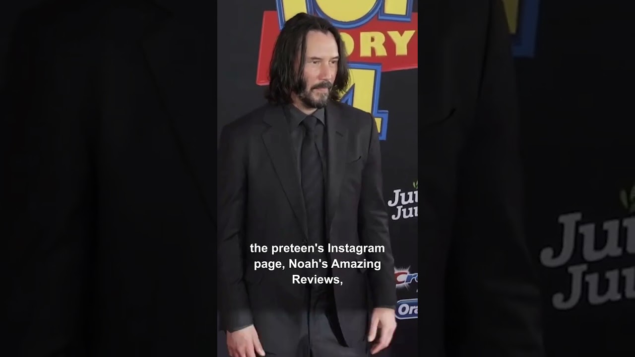 Keanu Reeves & a 9-year-old super fan 🥰 #shorts