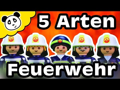 PLAYMOBIL FEUERWEHR Film - 5 Arten von Feuerwehr Männern - Playmobil Film