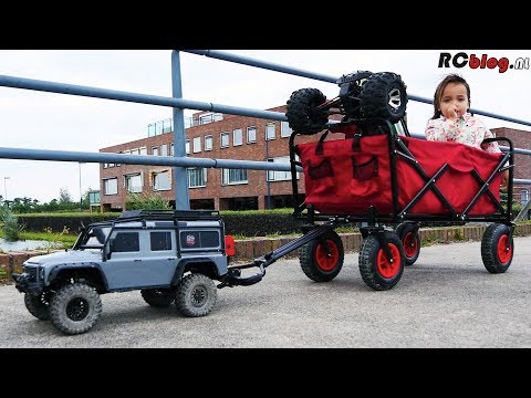 Traxxas TRX-4 towing wagon + kid + Summit - UCXWsfadxZ1qM0HKuPOx1ptg