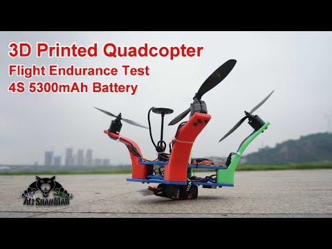 Strange Drones 3D Printed Cruiser Quadcopter Flight Endurance Test - UCsFctXdFnbeoKpLefdEloEQ