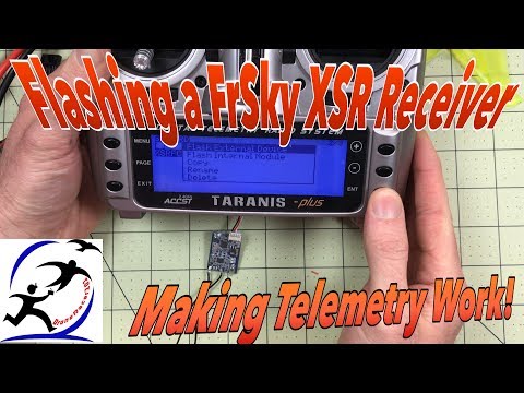 Upgrading FrSky XSR Firmware. And fixing telemetry with the XSR after telemetry stopped working - UCzuKp01-3GrlkohHo664aoA