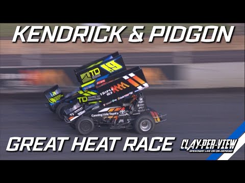 Sprintcars | Kendrick &amp; Pigdon Heat Battle! - Perth Motorplex - 19th Nov 2022 - dirt track racing video image