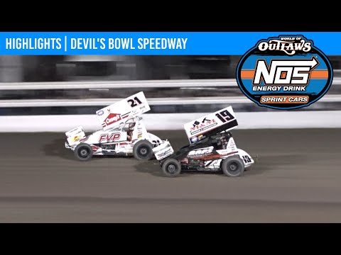 World of Outlaws NOS Energy Drink Sprint Cars Devil’s Bowl Speedway, April 2, 2022 | HIGHLIGHTS - dirt track racing video image