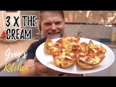 Cream Cheese and Bacon Wonton Recipe - Greg's Kitchen - UCGXHiIMcPZ9IQNwmJOv12dQ