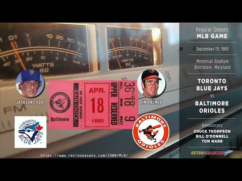 Toronto Blue Jays vs Baltimore Orioles - Radio Broadcast video clip 