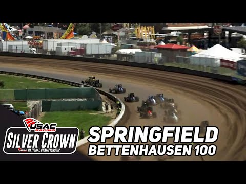 HIGHLIGHTS: USAC Silver Crown | Illinois State Fairgrounds | Bettenhausen 100 | August 19, 2023 - dirt track racing video image