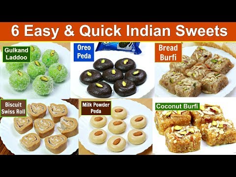 ६ आसान और झटपट मिठाई | 6 Easy and Quick Sweets Recipe | Indian Sweets Recipe | KabitasKitchen