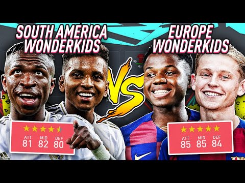 Europe's WONDERKIDS vs South America's WONDERKIDS | FIFA 20 Career Mode Experiment