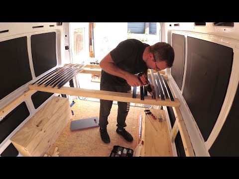 ausziehbares Bett selber bauen - Mercedes Sprinter Camper umbau | Ben am Leben
