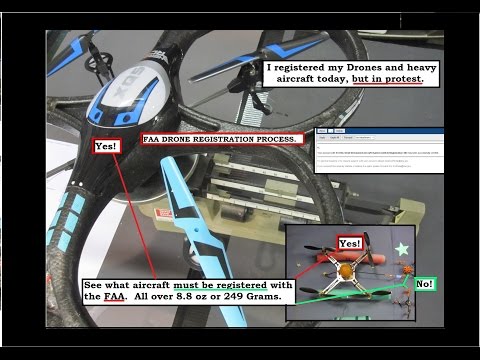 Okay, who REALLY has to register drones with the FAA? I had to, but under protest! See the process. - UCvPYY0HFGNha0BEY9up4xXw