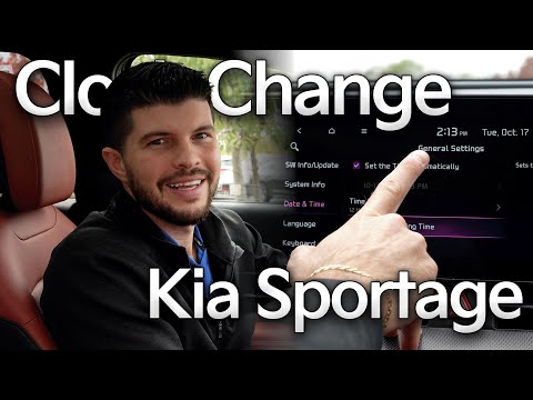 How to change the time on the new Kia Sportage (With video)