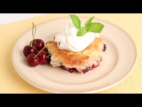 Homemade Cherry Cobbler Recipe - Laura Vitale - Laura in the Kitchen Episode 813 - UCNbngWUqL2eqRw12yAwcICg