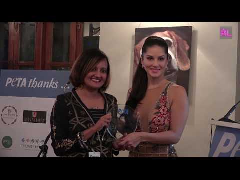 Sunny Leone Awarded 'Digital Activism Award’ by PETA