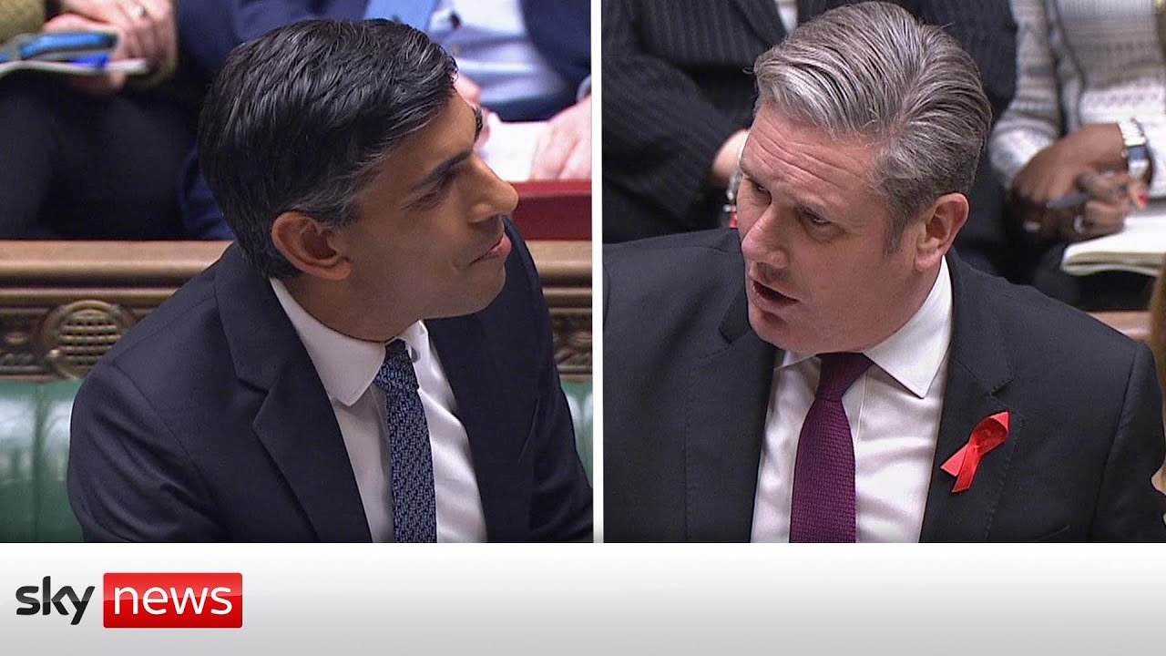Watch PMQs live: Prime Minister Rishi Sunak faces Labour leader Sir Keir Starmer