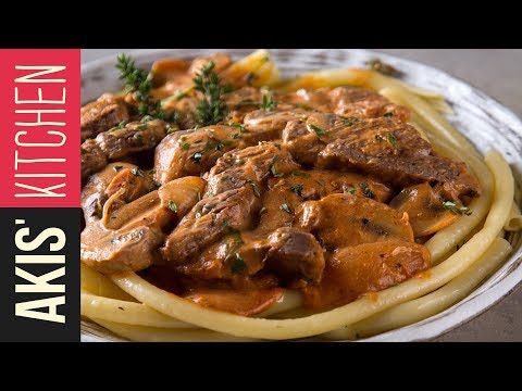 Beef stroganoff | Akis Kitchen - UCcbNHNmULeU1OoNylpPIRQQ