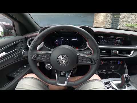 Wie überprüfe ich die Informationen zum Service eines Alfa Romeo Stelvio-Fahrzeugs?