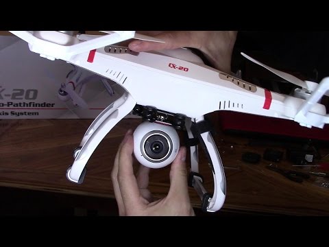 Quadcopter Drone CX-20 setup tutorial, mount camera, calibrate & take off , GPS hold - UCUfgq9Gn8S041qQFl0C-CEQ