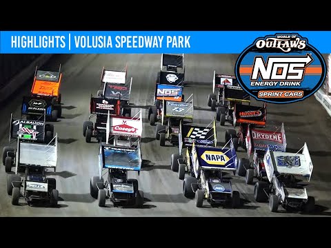 World of Outlaws NOS Energy Drink Sprint Cars | DIRTcar Nats | Volusia | March 5, 2023 | HIGHLIGHTS - dirt track racing video image