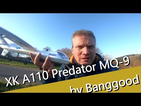 XK A110 Predator MQ-9  Predator Drohne im Schönwetterflug - UCNWVhopT5VjgRdDspxW2IYQ