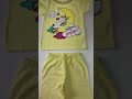 Conjunto Pijama Infantil Menina em Meia Malha Amarela  - Kontrato