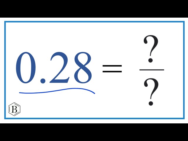 11 Divided By 28 As A Fraction