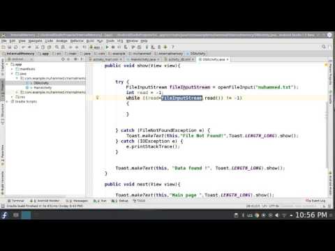 130 Android Studio internal Storage