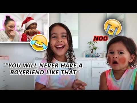 Reacting To The ACE Family Videos *Elle and Laylay SUPER FUNNY* The Nev Fam | Vlogmas