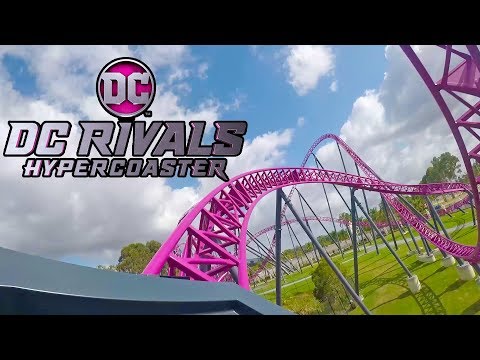 DC Rivals Roller Coaster REAL Front Seat & BACKWARDS POV! Warner Bros Movie World Australia - UCT-LpxQVr4JlrC_mYwJGJ3Q
