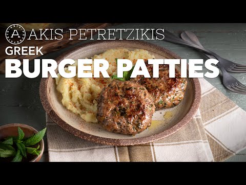 Greek Meatball Burgers | Akis Kitchen - UCcbNHNmULeU1OoNylpPIRQQ