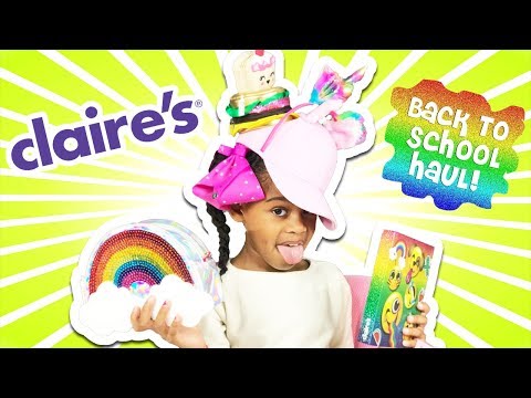 Back To School Supplies and Toy Haul 2017! Claire's Haul - UC8_gvwEqj_UnE7e3uDaMtig