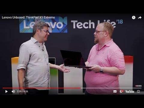 Lenovo Unboxed: ThinkPad X1 Extreme - UCpvg0uZH-oxmCagOWJo9p9g