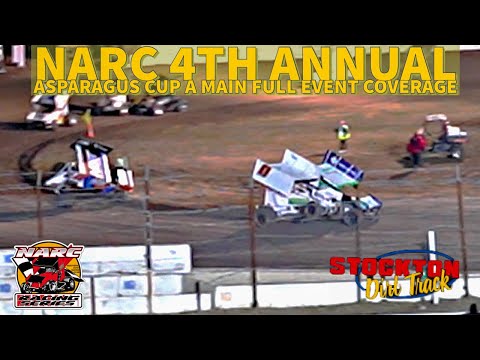 NARC Asparagus Cup at Stockton Dirt Track 4/6/24 Full A Main Event - dirt track racing video image